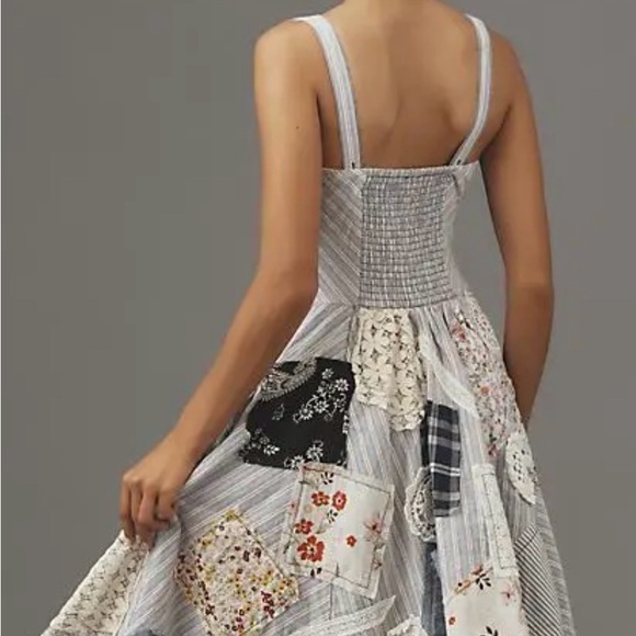 Anthropologie The Jenna Drop-Waist Midi Dress by Pilcro Size 6 - Picture 3 of 3